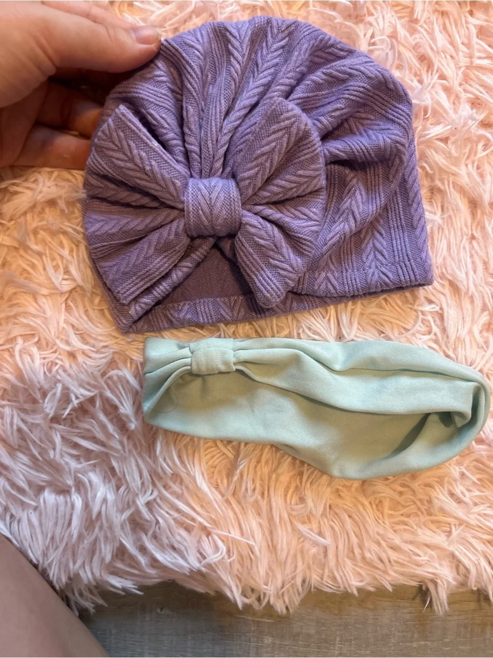 baby hat/headband bundle